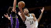 Giannis Antetokounmpo's triple-double not enough as Lakers edge Bucks 123-122 in final seconds