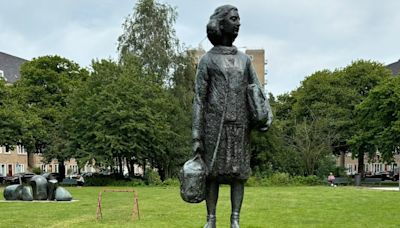 Anne Frank statue in Amsterdam vandalized with 'Gaza' graffiti