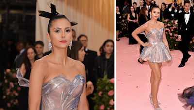 Nina Dobrev’s Met Gala ‘Glass’ 3D Dress, Explained: A Look Back at Her Most-searched Outfit and More Met Gala Looks...