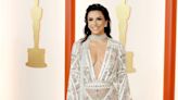 Eva Longoria Is Utterly Angelic in a Sheer White Art Deco Gown at the 2023 Oscars