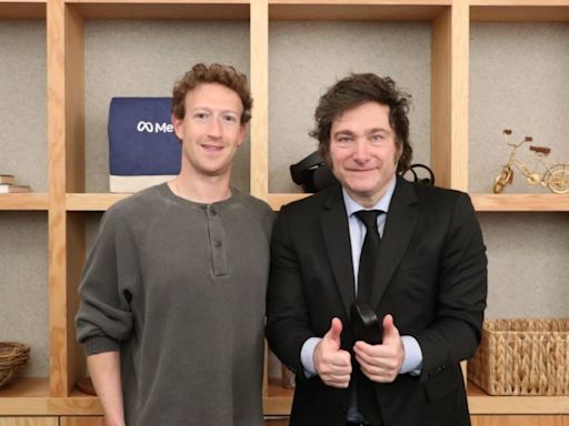 "El fenómeno barrial": Milei cierra su visita a EEUU y se reúne con Mark Zuckerberg