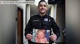 Rookie police officer has 'surreal' reunion with retired lieutenant who saved his life when he was a baby