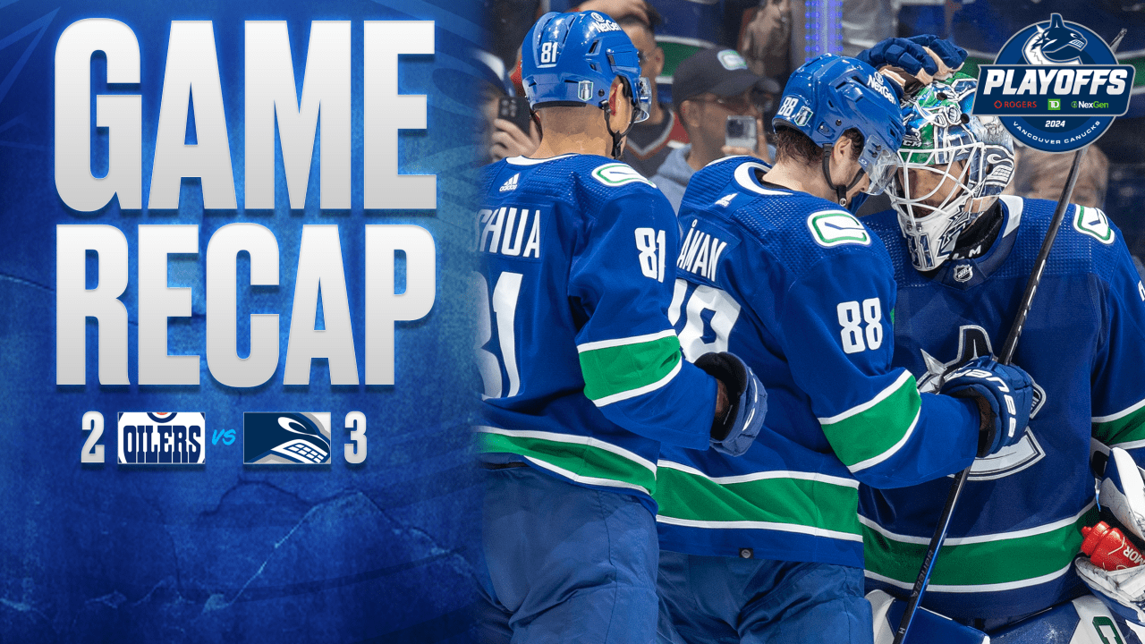 J.T. Miller Puts Canucks Ahead in Final Minute to Beat Oilers 3-2 in Game 5 | Vancouver Canucks