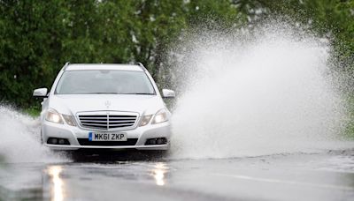 Drivers warned to brace for spray, sudden flooding and road closures