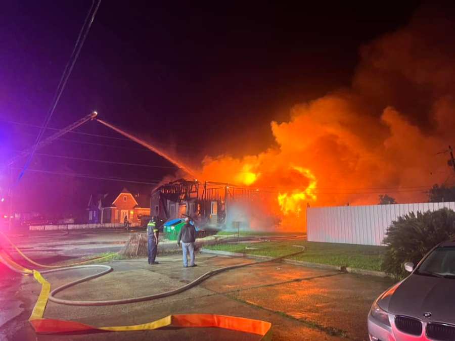 Crews put out fire at former LaPlace church