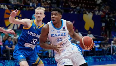 Giannis Antetokounmpo leads Greece to opening victory at Olympic qualifying tournament