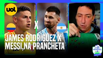 JAMES RODRÍGUEZ X MESSI, QUEM VENCE? NA PRANCHETA, PVC EXPLICA FINAL DA COPA AMÉRICA