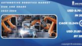 Automotive Robotics Market to Hit USD 21.93 Billion at a CAGR of 12.24% by 2030, States SNS Insider