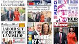 Friday's newspapers on exit poll predictions of historic Labour victory | ITV News