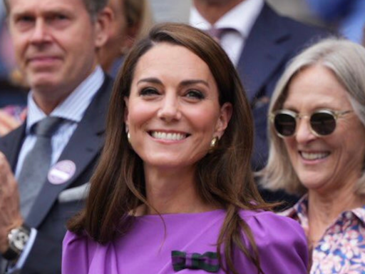 Kate Middleton reaparece en la final de Wimbledon: Es genial estar de vuelta