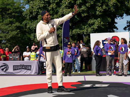 Emotional Vince Carter, Masai Ujiri plead with jaded Raptors fans to 'forgive' as jersey retirement becomes official