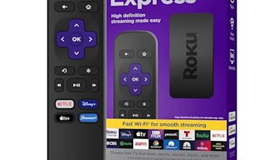 Roku Express | HD Roku Streaming Device with Standard Remote (no TV controls), Now 38% Off