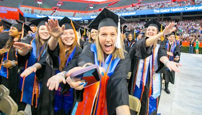 University of Florida 2024 spring commencement ceremony at Ben Hill Griffin Stadium