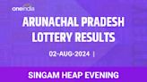 Arunachal Pradesh Lottery Singam Heap Evening Winners, August 2 - Check Results Now