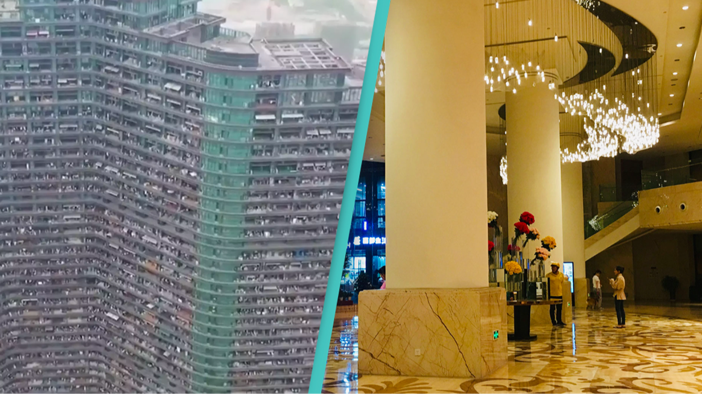Realtor gives an inside look to ‘dystopian' building where 20,000 residents never need to go outside