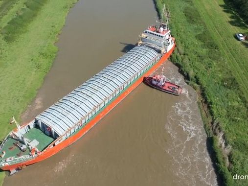 Cargo ship draws Suez Canal blockage comparisons after becoming stuck in Cambridge river