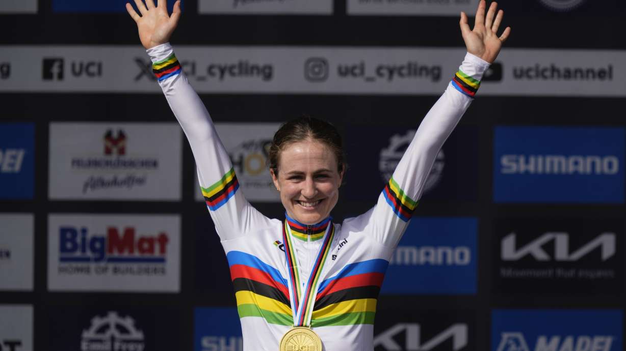 Olympic champions Evenepoel and Brown win the men's and women's time trial at cycling worlds