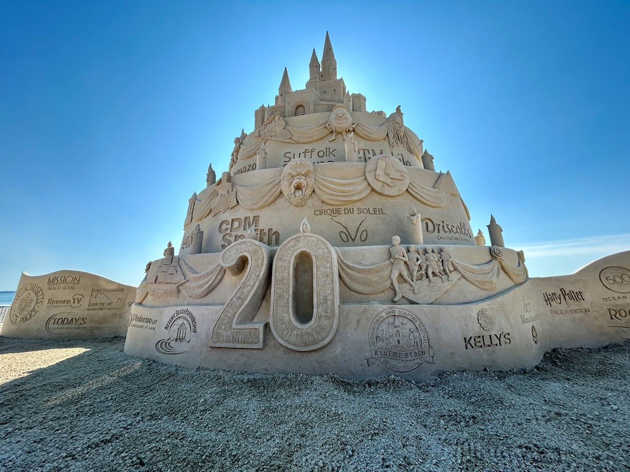 'Like a cake': How giant sand sculptures are made at Revere Beach's annual sculpting festival