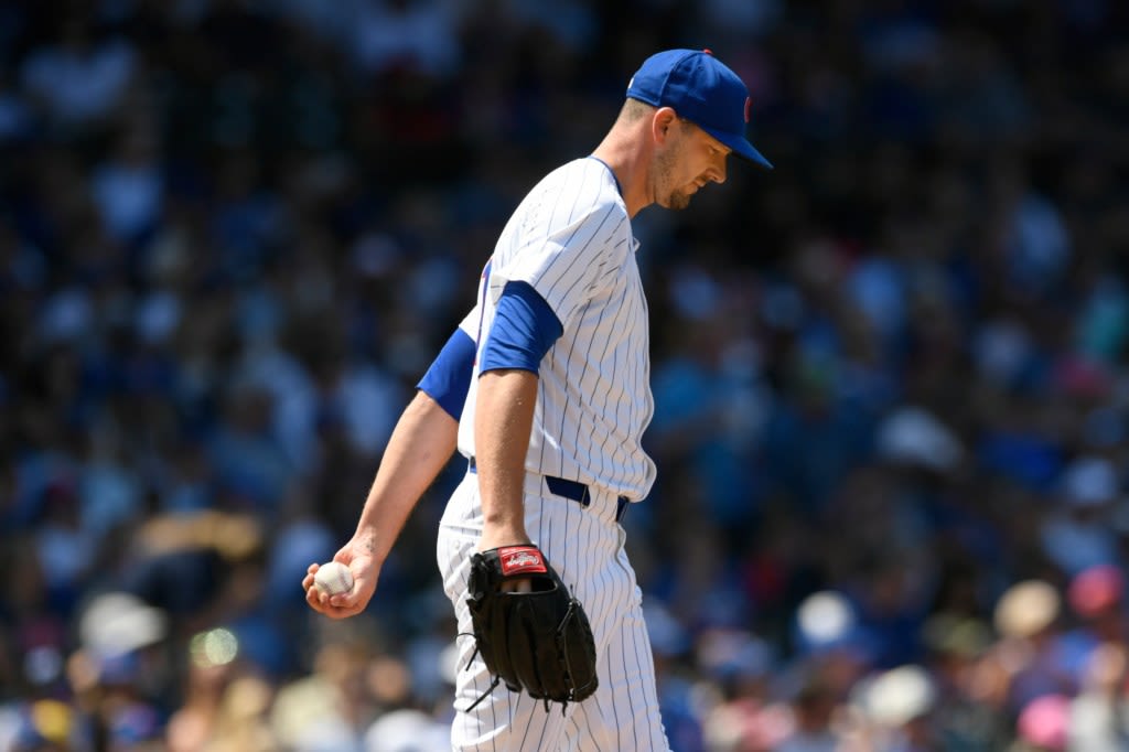 Chicago Cubs shut out for 8 innings in a 7-0 loss to the Los Angeles Angels