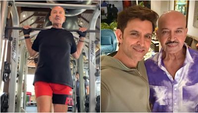 ’Unbelievable papa’: Hrithik Roshan in awe of his dad Rakesh Roshan’s inspiring workout session