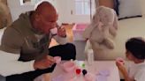 Dwayne Johnson throws adorable tea party with 4-year-old daughter