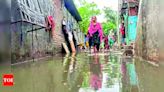 Residents protest as drainage and rainwater inundate Navayard area in Vadodara | Vadodara News - Times of India