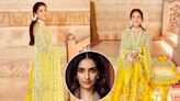 Radhika Merchant's Haldi LOOK: Anant Ambani's Fiancée Wows with Real Flower, Sonam Kapoor Calls It 'Winner'