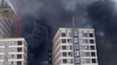 Horror fire engulfs tower block with smoke seen for miles
