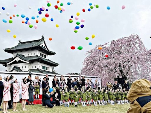 日本青森縣弘前市櫻花祭開幕 宣傳「臺南400」國際觀光