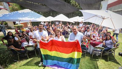 Comunidad LGBTIQ+ de Jiutepec respalda a Margarita González, Rafael Reyes y David Ortiz
