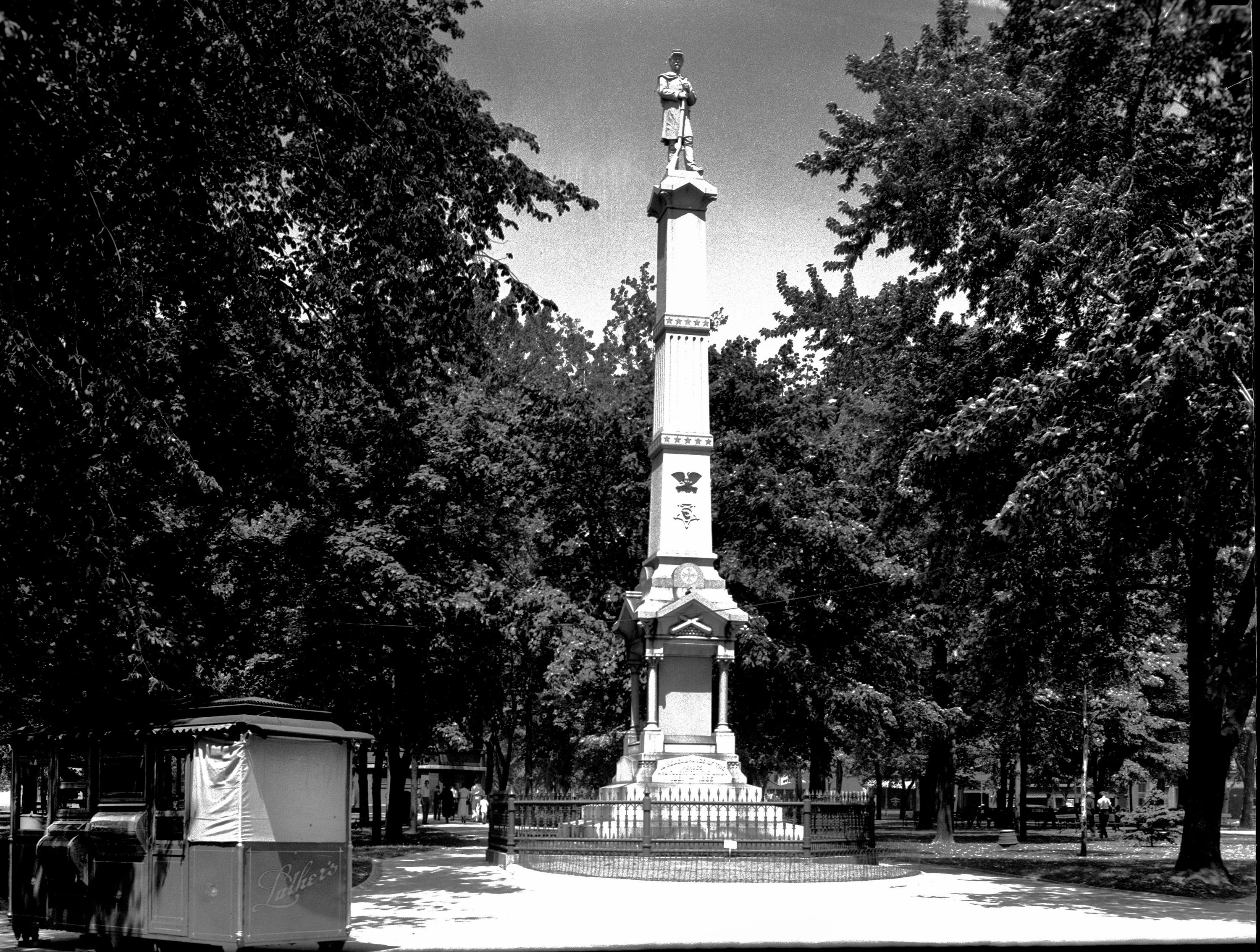 Fountain Park's 80-ton monument to the Civil War was dedicated in 1889