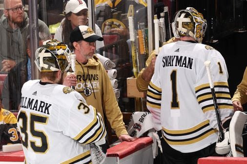 Bruins goaltender Jeremy Swayman pulled for Linus Ullmark in third period of Game 2 loss to Panthers - The Boston Globe