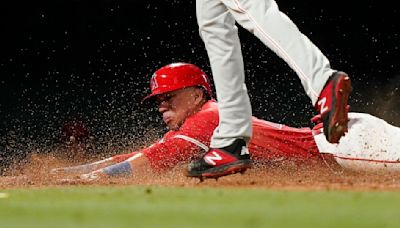 Angels score two on wild pitch and throwing error, beat Phillies 6-5 and snap 4-game skid