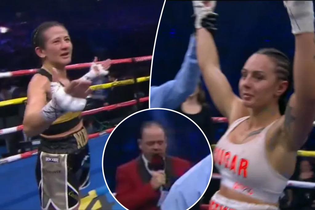 Ring announcer reveals wrong winner for Cherneka Johnson-Nina Hughes fight in Steve Harvey-like fashion