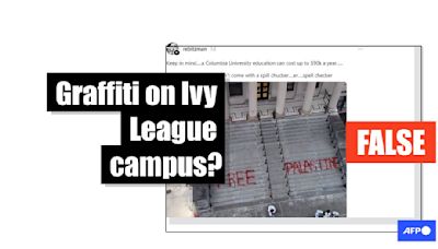 Misspelled protest message from Canadian university, not Columbia