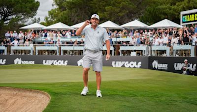 Bryson DeChambeau misses a putt, then gives away his dirty socks