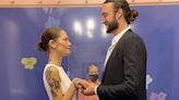 Catherine McNeil Marries Basketball Player Miles Plumlee in a Striking and Risqué Wedding Gown