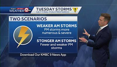 WEATHER BLOG: Breaking down the severe weather scenarios that will impact Tuesday