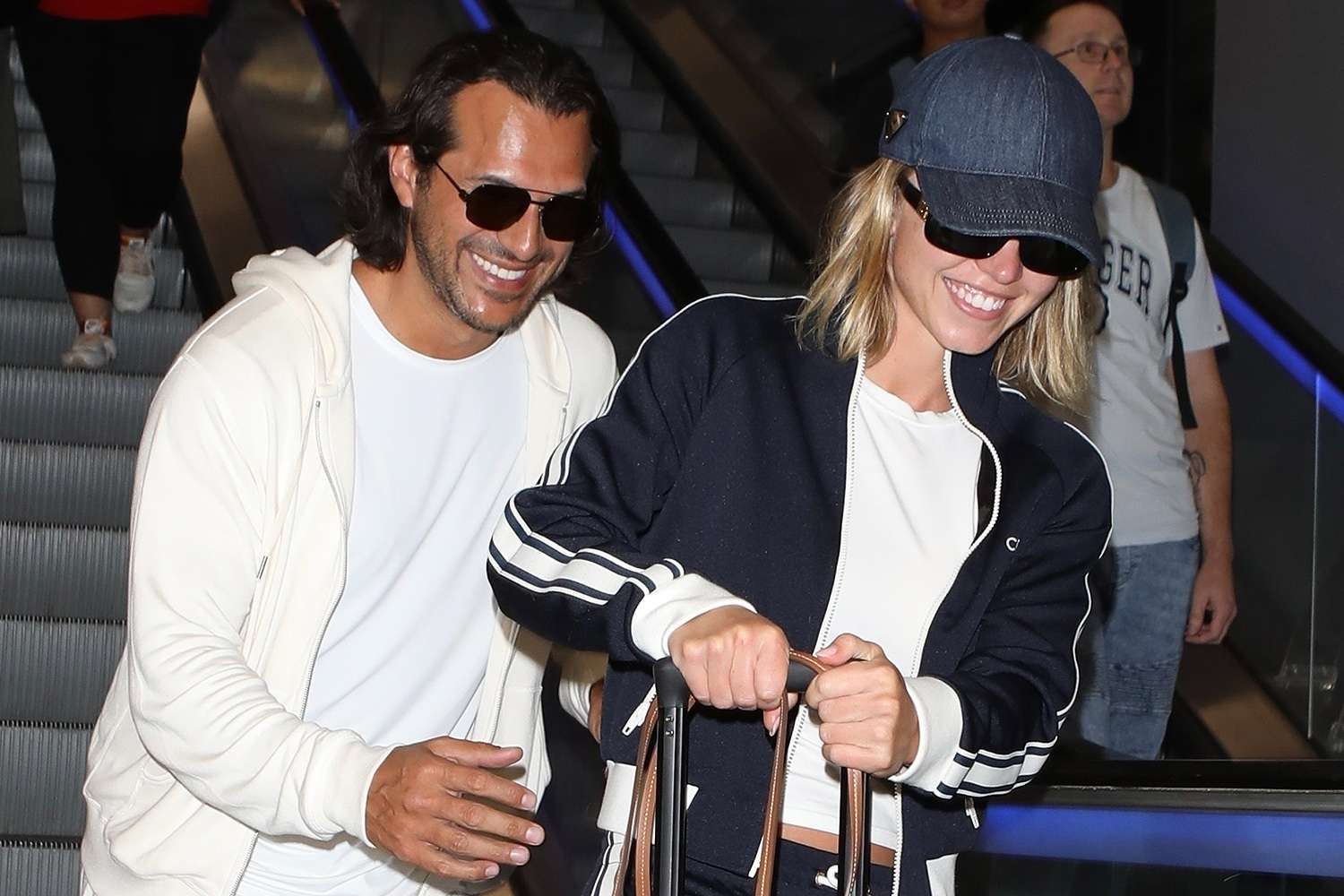 Sydney Sweeney and Fiancé Jonathan Davino Are All Smiles as They Arrive in Los Angeles Together: Photo