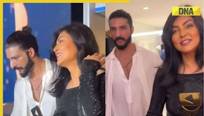 Sushmita Sen's ex-boyfriend Rohman Shawl protects her from fans, paps; escorts her to car, fans call him 'greenest flag'