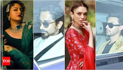 Bibbojaan aka Aditi Rao Hydari, beau Siddharth and Aayush Sharma arrive for Sonakshi Sinha and Zaheer Iqbal's wedding | Hindi Movie News - Times of India