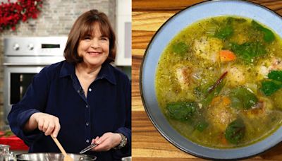 I made Ina Garten's Italian wedding soup, and it's perfect for a rainy spring day