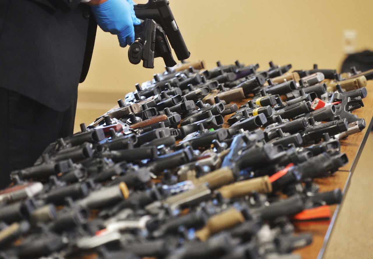 Guns are being stolen from cars at triple the rate they were 10 years ago, a report finds