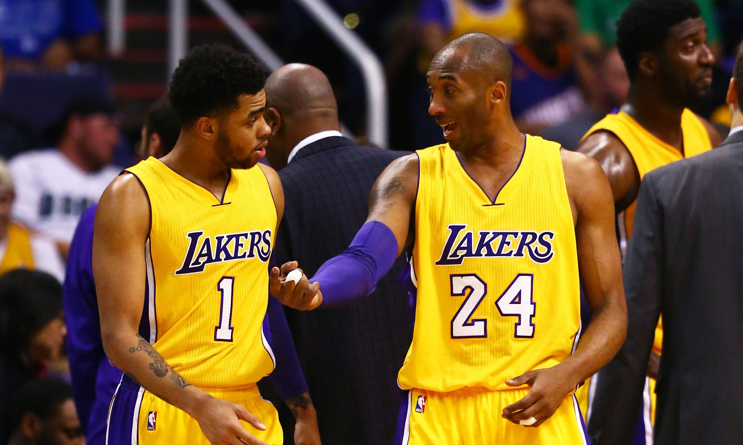 D'Angelo Russell on getting instruction from Kobe Bryant as a rookie