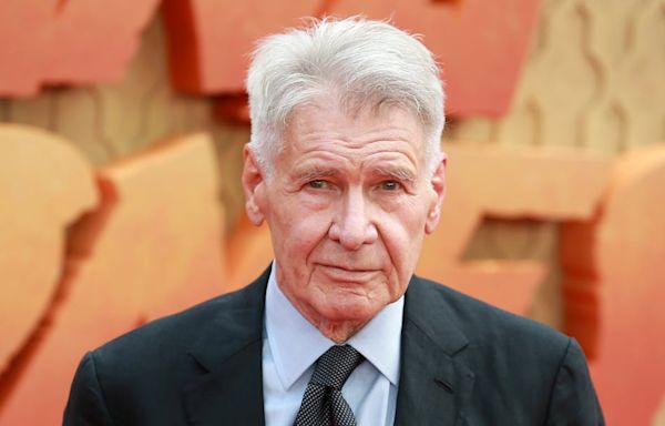 Does this video show Harrison Ford praising pro-Palestine protesters?