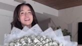 Pokimane fan warns she could be cancelled after showing off bouquet of money