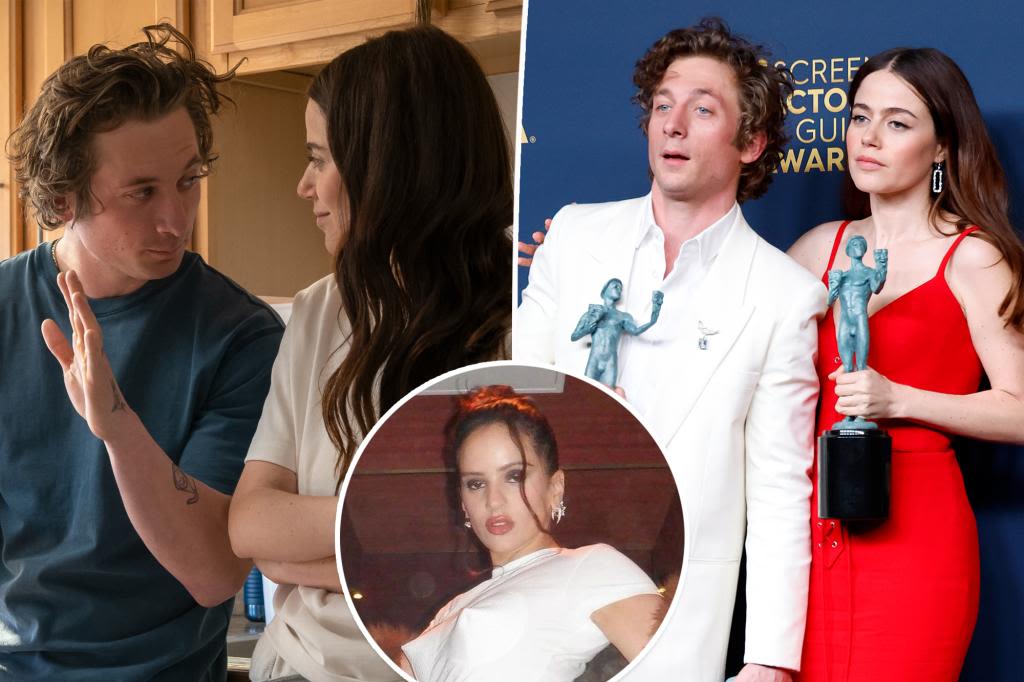 Jeremy Allen White kisses ‘The Bear’ co-star Molly Gordon after seemingly splitting from Rosalía