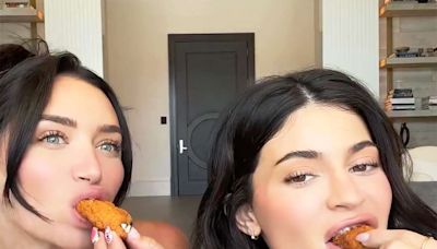 Kylie Jenner and Stassie Karanikolaou Taste Test 6 Types of Wings, Fries and 5 Crumbl Cookies: 'I’m Getting Ill!'