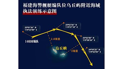 中國海警船侵禁限制水域距烏坵僅2.8海浬 海巡署：嚴密掌握應處