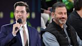 John Mulaney lived in Jimmy Kimmel's guest house when he was 'between lives' after rehab. Kimmel joked that 'it was like we'd adopted a son.'